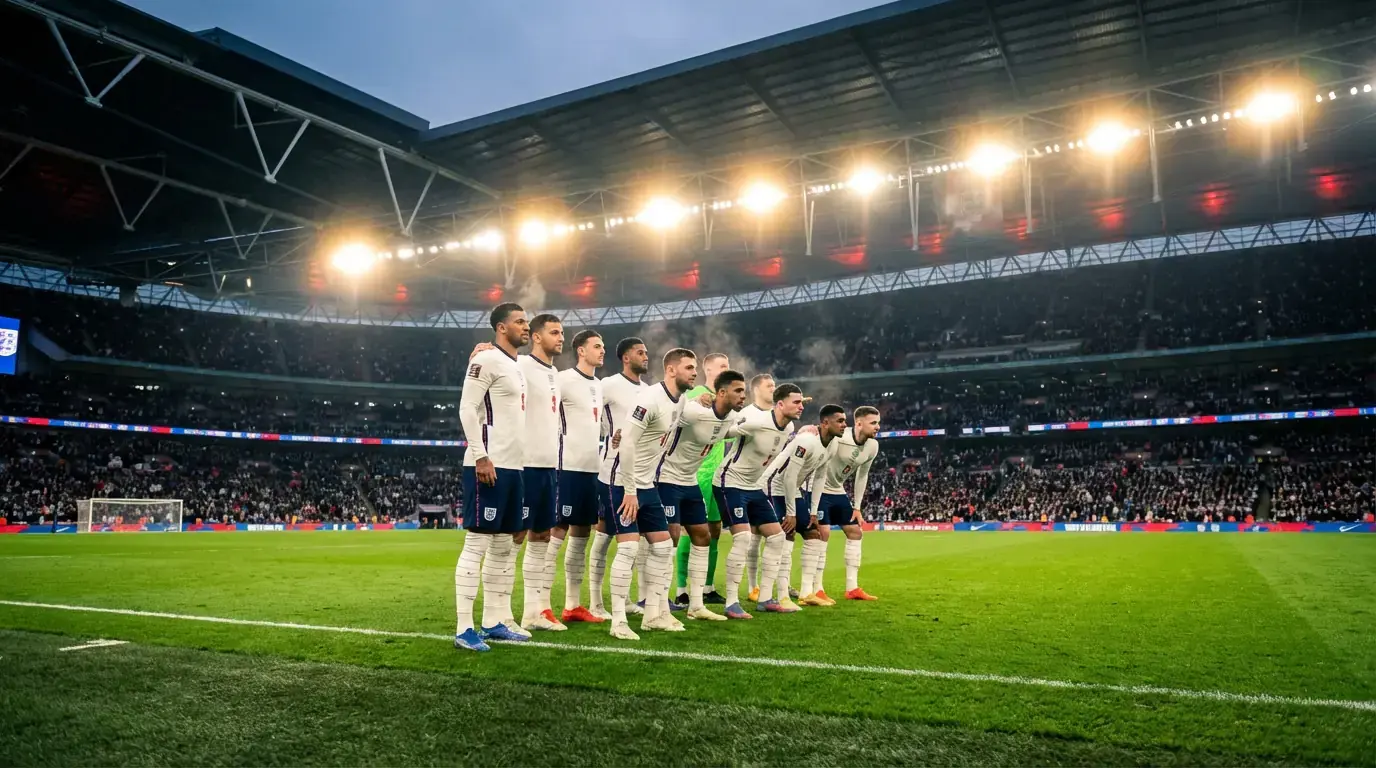 Anglická futbalová reprezentácia Three Lions na MS 2026 na futbalovom ihrisku