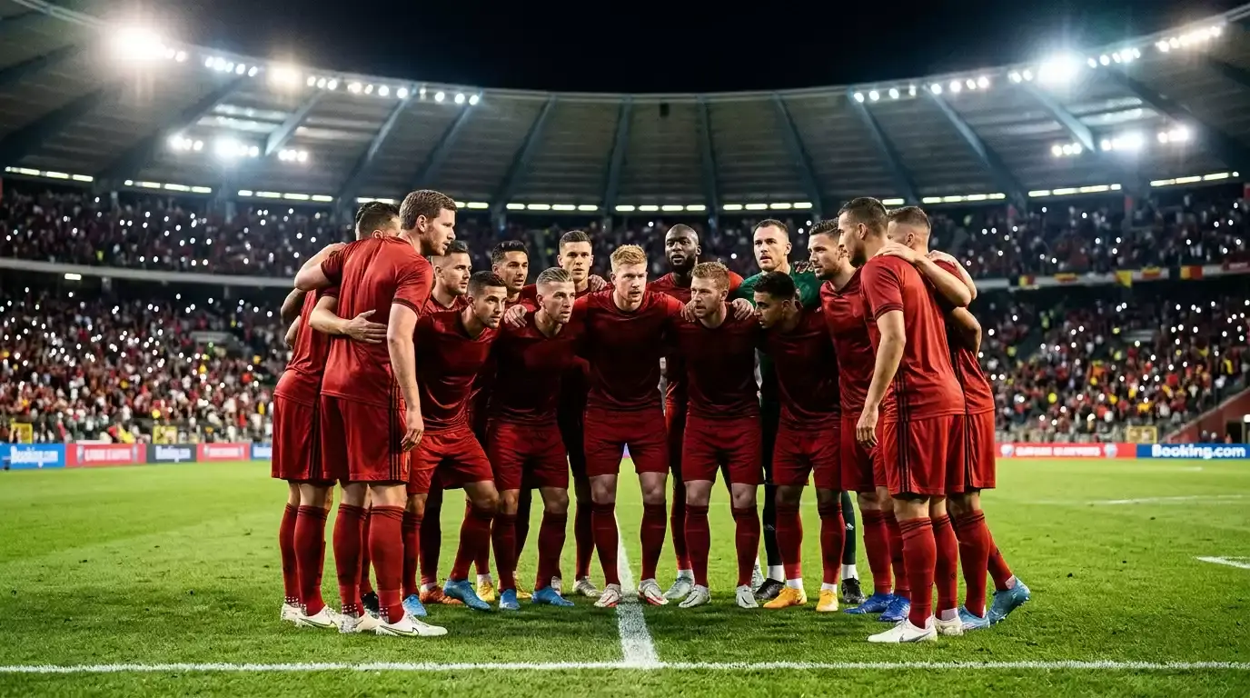 Belgická futbalová reprezentácia Červení diabli na MS 2026 na futbalovom ihrisku