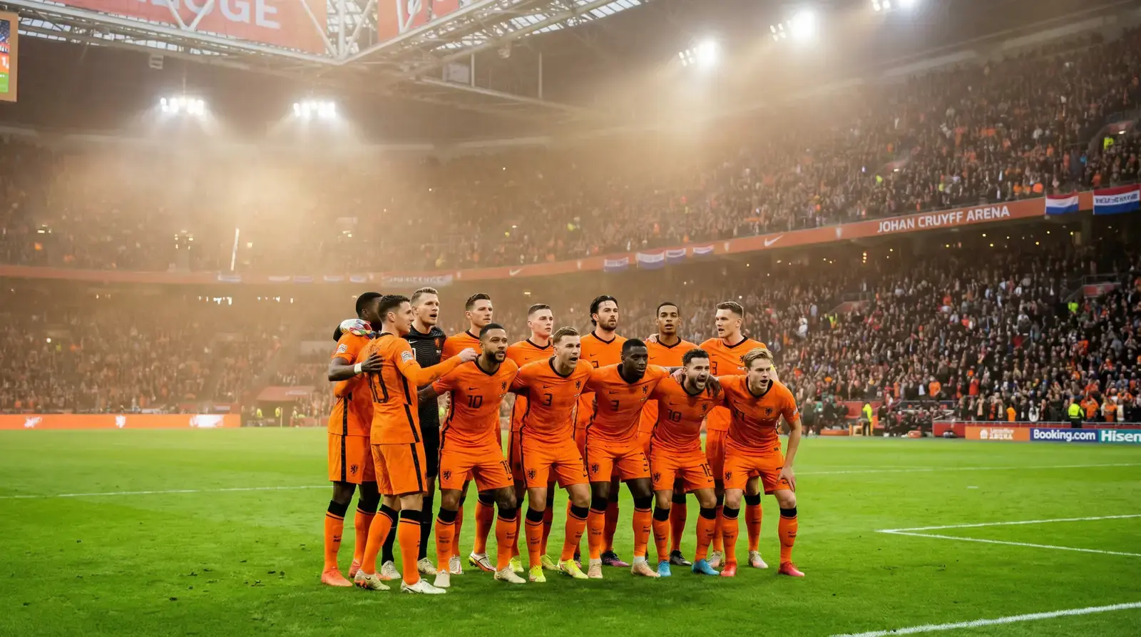 Holandská futbalová reprezentácia Oranje na MS 2026 na futbalovom ihrisku