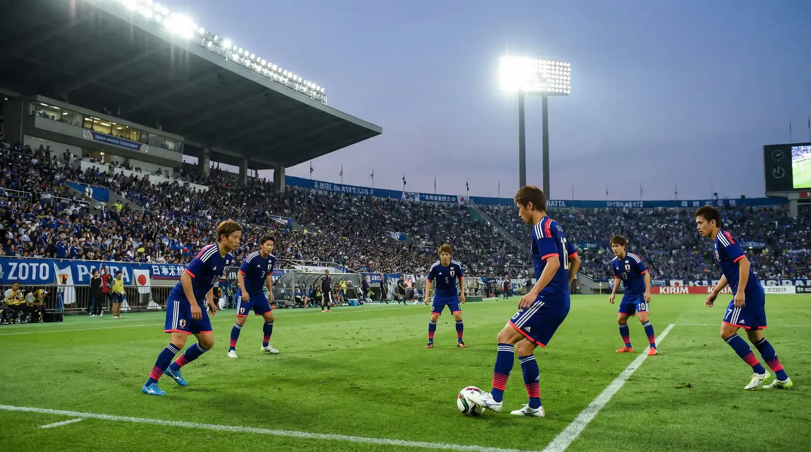 Japonská futbalová reprezentácia Samurai Blue na MS 2026 na futbalovom ihrisku
