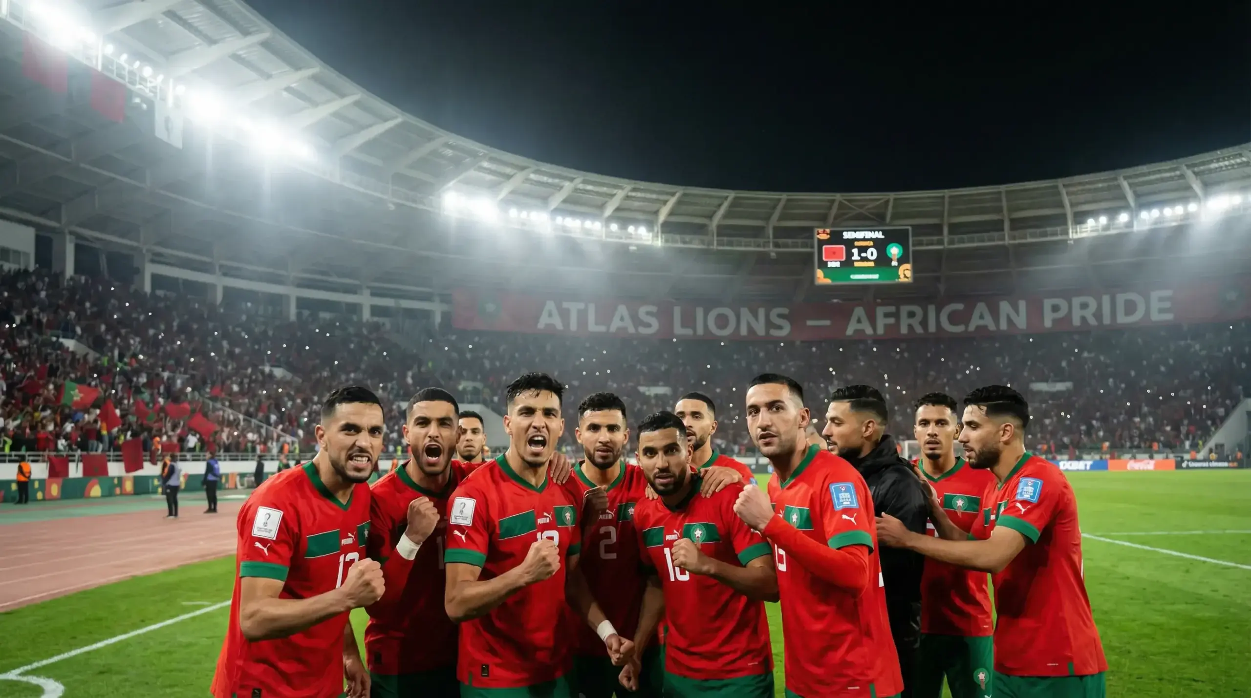 Marocká futbalová reprezentácia Atlas Lions na MS 2026 na futbalovom ihrisku