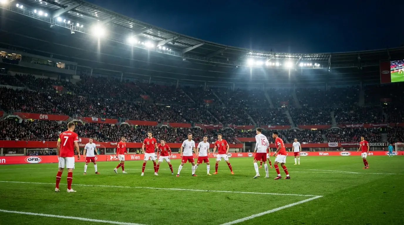 Rakúska futbalová reprezentácia na MS 2026 na futbalovom ihrisku